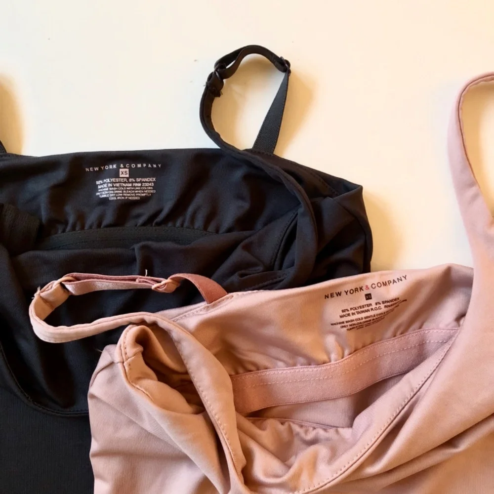 NWOT 2 Body Shaper Tank Tops W/Built in Bra - Picture 2 of 7